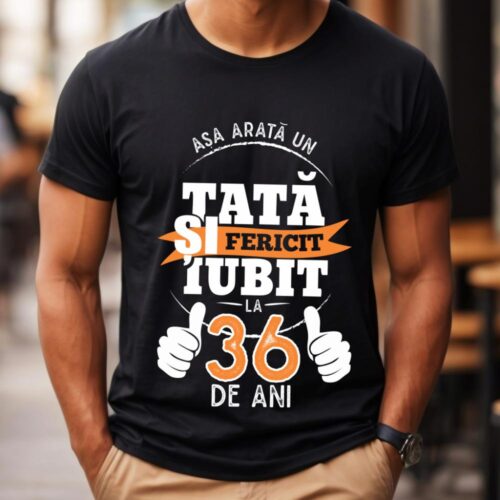 Tricou Așa Arata Un Tată fericit și iubit la 36 de ani