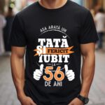 Tricou Personalizat Așa arată un TATĂ fericit și iubit la 56 de ani