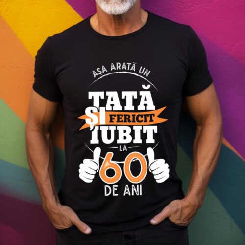 Tricou Așa Arata Un Tată fericit și iubit la 60de ani