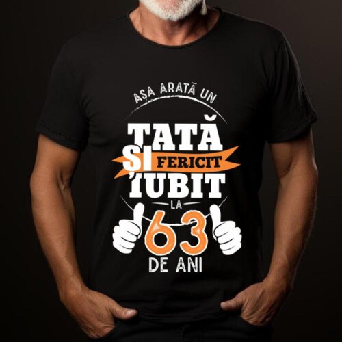 Tricou Așa Arata Un Tată fericit și iubit la 63 de ani