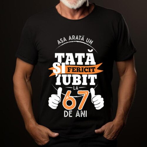 Tricou Așa Arata Un Tată fericit și iubit la 67 de ani