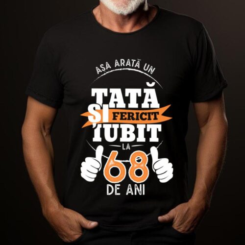 Tricou Așa Arata Un Tată fericit și iubit la 68 de ani
