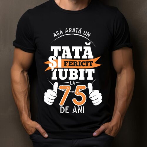 Tricou Așa Arata Un Tată fericit și iubit la 75 de ani