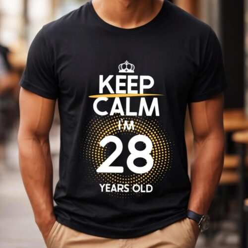 Tricou Keep Calm I’m 28 Years Old
