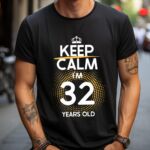 Tricou Keep Calm I’m 32 Years Old
