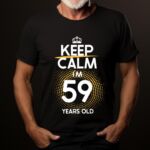 Tricou Keep Calm I’m 59 Years Old