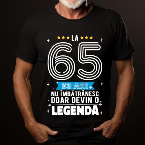 Tricou La 65 de ani nu imbatranesc doar devin o legenda