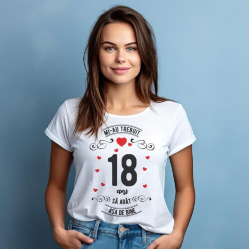 Tricou Mi-au trebuit 18 de ani sa arat asa de bine Model3