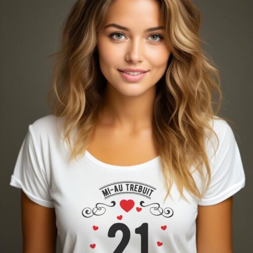 Tricou Mi-au trebuit 21 de ani sa arat asa de bine Model3