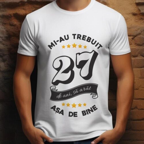 Tricou Mi-au trebuit 27 de ani sa arat asa de bine Model6