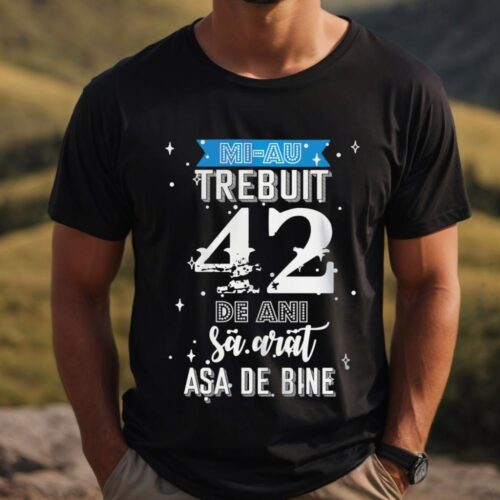 Tricou Mi-au trebuit 42 de ani sa arat asa de bine Model2