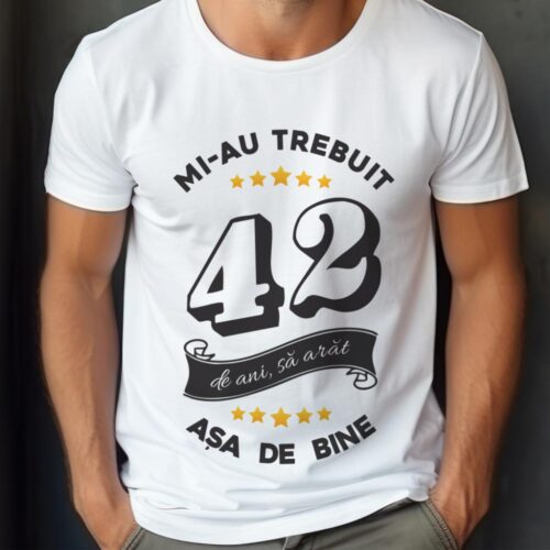 Tricou Mi-au trebuit 42 de ani sa arat asa de bine Model6