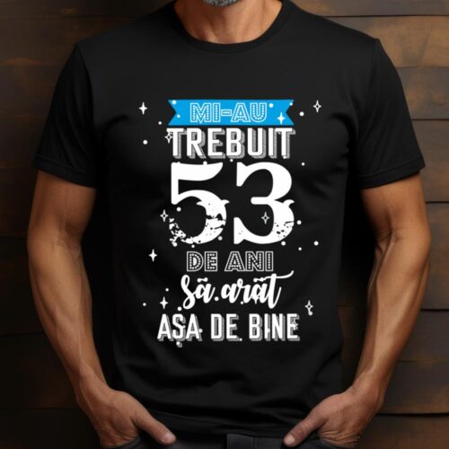 Tricou Mi-au trebuit 53 de ani sa arat asa de bine Model2