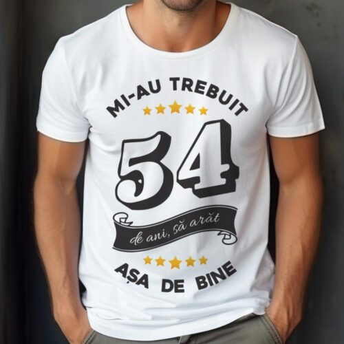 Tricou Mi-au trebuit 54 de ani sa arat asa de bine Model6