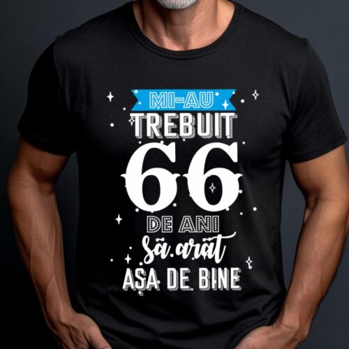 Tricou Mi-au trebuit 66 de ani sa arat asa de bine Model2