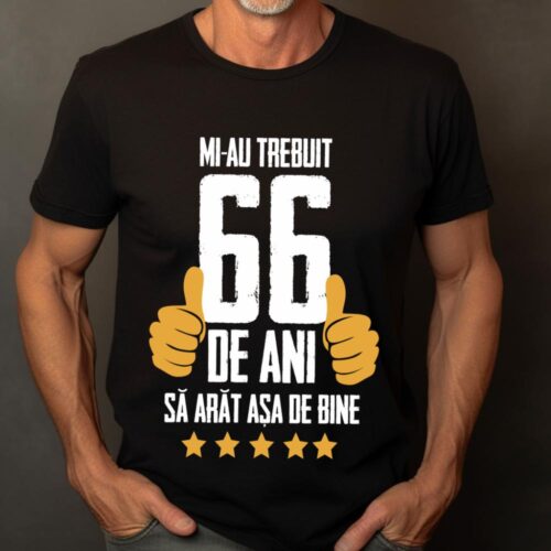 Tricou Mi-au trebuit 66 de ani sa arat asa de bine Model5