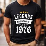Tricou Personalizat Legends are born in 1976