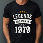 Tricou Personalizat Legends are born in 1979