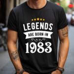 Tricou Personalizat Legends are born in 1983