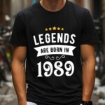 Tricou Personalizat Legends are born in 1989