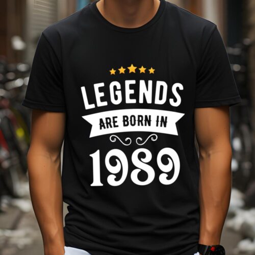 Tricou Personalizat Legends are born in 1989 MODEL2
