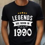 Tricou Personalizat Legends are born in 1990