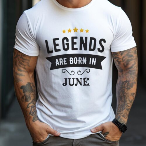 Tricou Personalizat Legends are born in JUNE Model2_tricou5