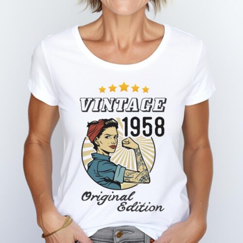 Tricou Personalizat Vintage 1958 Original Edition