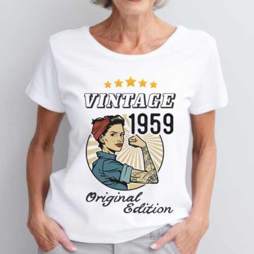 Tricou Personalizat Vintage 1959 Original Edition
