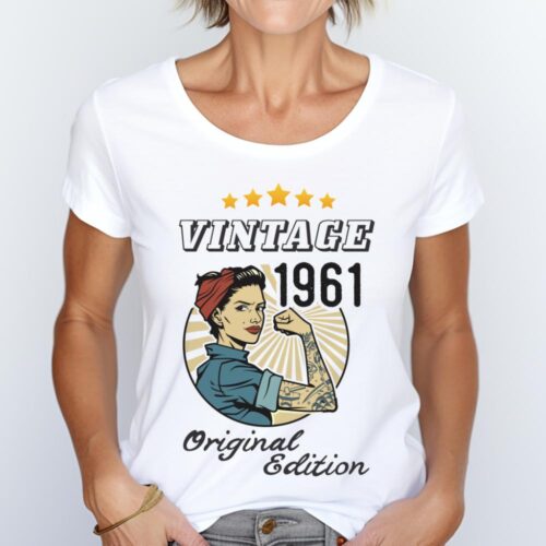 Tricou Personalizat Vintage 1961 Original Edition