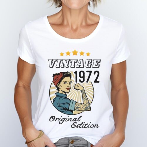 Tricou Personalizat Vintage 1972 Original Edition