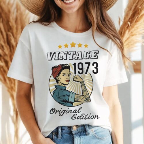 Tricou Personalizat Vintage 1973 Original Edition