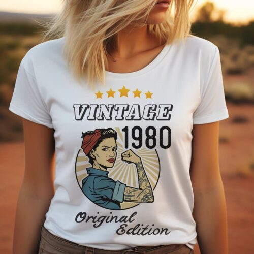 Tricou Personalizat Vintage 1980 Original Edition