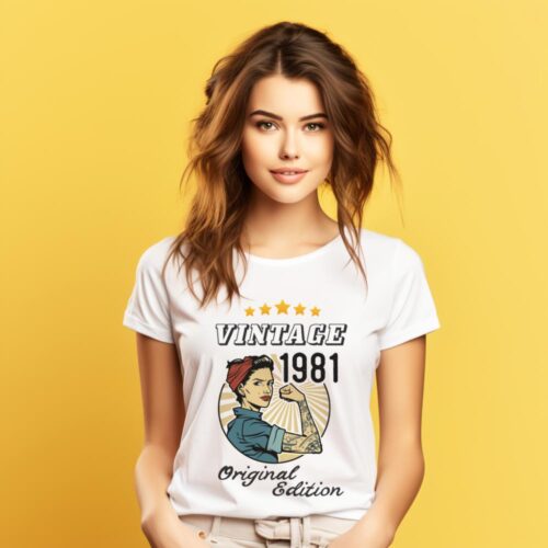 Tricou Personalizat Vintage 1981 Original Edition