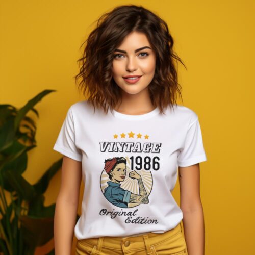 Tricou Personalizat Vintage 1986 Original Edition