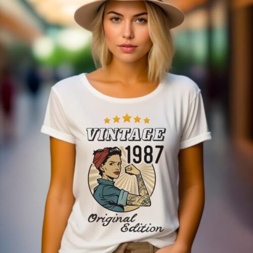 Tricou Personalizat Vintage 1987 Original Edition