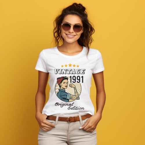 Tricou Personalizat Vintage 1991 Original Edition