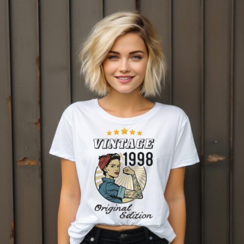 Tricou Personalizat Vintage 1998 Original Edition