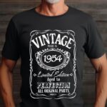Tricou Personalizat Vintage Made In 1954 Aged to Perfection