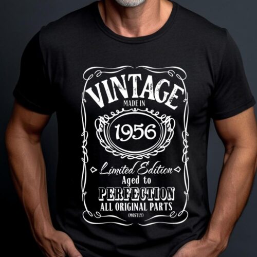 Tricou Personalizat Vintage Made In 1956 Aged to Perfection