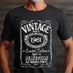 Tricou Personalizat Vintage Made In 1961 Aged to Perfection