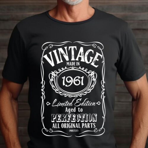 Tricou Personalizat Vintage Made In 1961 Aged to Perfection