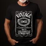 Tricou Personalizat Vintage Made In 1962 Aged to Perfection