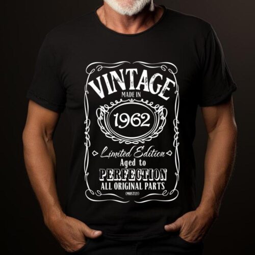 Tricou Personalizat Vintage Made In 1962 Aged to Perfection