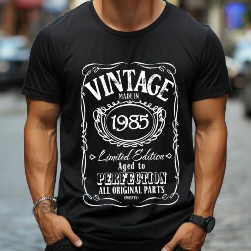 Tricou Personalizat Vintage Made In 1985 Aged to Perfection