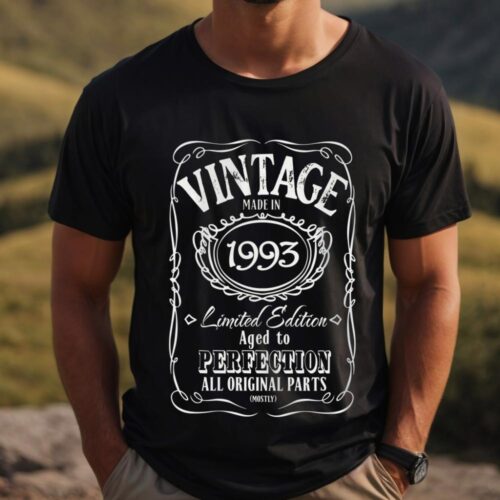 Tricou Personalizat Vintage Made In 1993 Aged to Perfection