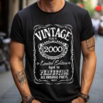 Tricou Personalizat Vintage Made In 2000 Aged to Perfection