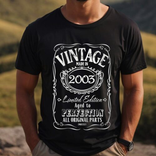 Tricou Personalizat Vintage Made In 2003 Aged to Perfection