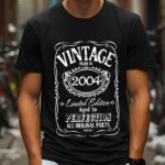 Tricou Personalizat Vintage Made In 2004 Aged to Perfection
