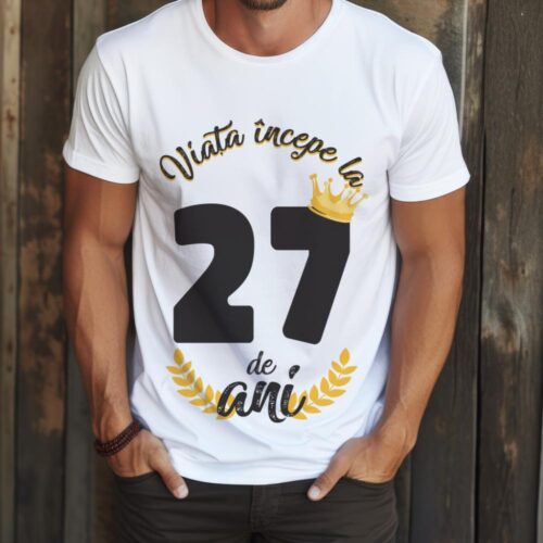 tricou viata incepe la 27 de ani model 2